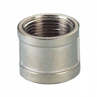 s 1\2", 300шт. (25шт\уп*12), муфта вн.резьба латунь никелиров., lavita