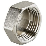 fc 1 1\2", 150шт. (15шт\уп*10), заглушка вн.резьба латунь никелиров., lavita
