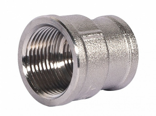 rs 1 1\4"*3\4", 120шт. (15шт\уп*8), муфта переходная вн. резьба латунь никелиров., lavita